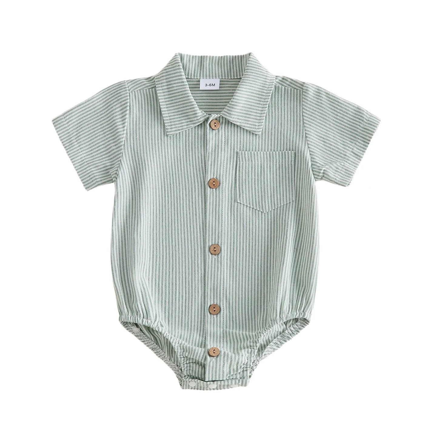 Baby Bodyhemd mit Kragen – Kurzarm Hemd-Body für Jungen