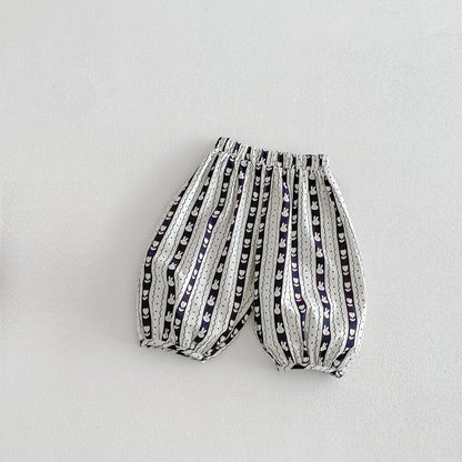 Mädchen Pumphose aus Baumwolle – Locker geschnittene Kinderhose mit süßen Prints