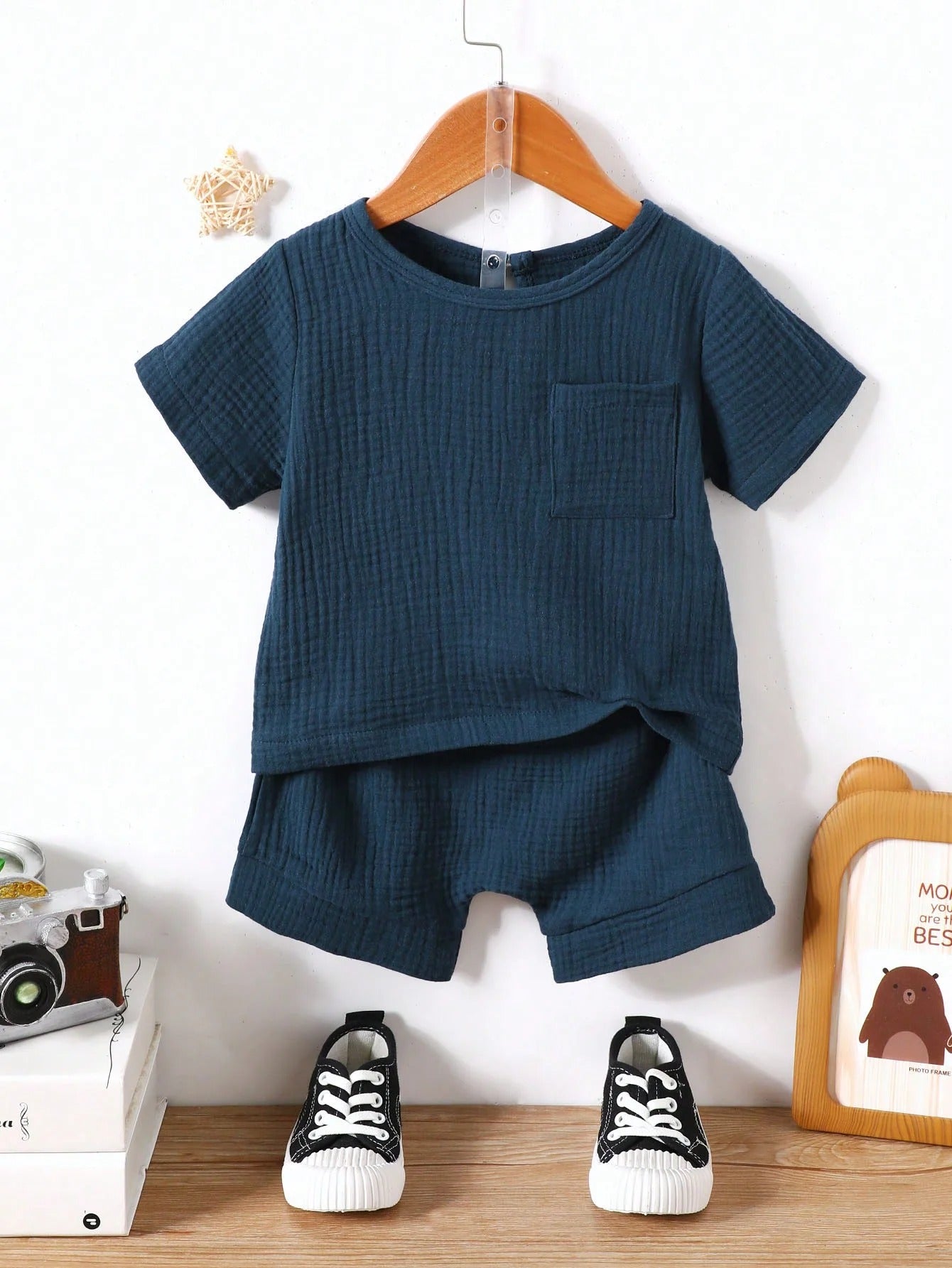 Musselin-Set für Jungen – 2-teiliges Baby Outfit