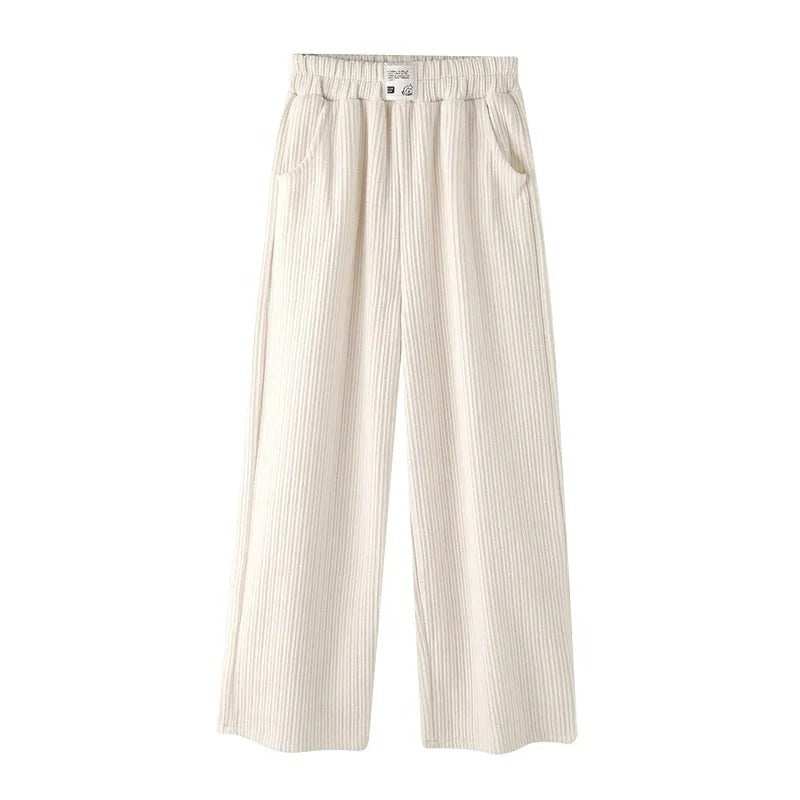 Kinder Rib Hose mit weitem Bein – bequeme Kinderhose mit Struktur