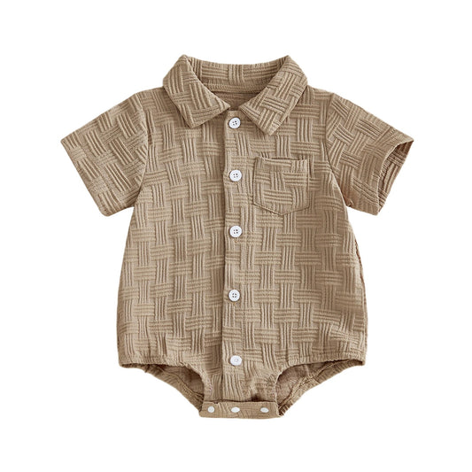 Baby Body mit Kragen – Kurzarm Body für Jungen