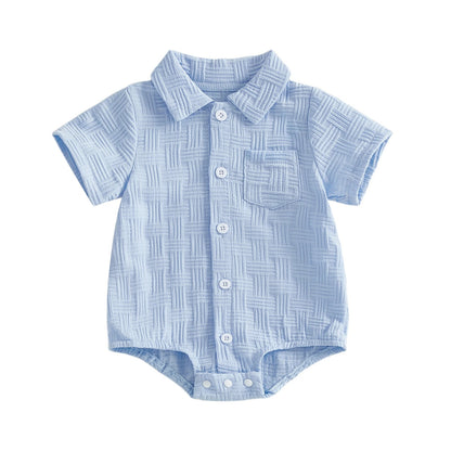Baby Body mit Kragen – Kurzarm Body für Jungen