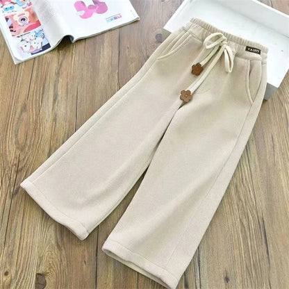 Kinder Rib Hose mit weitem Bein
