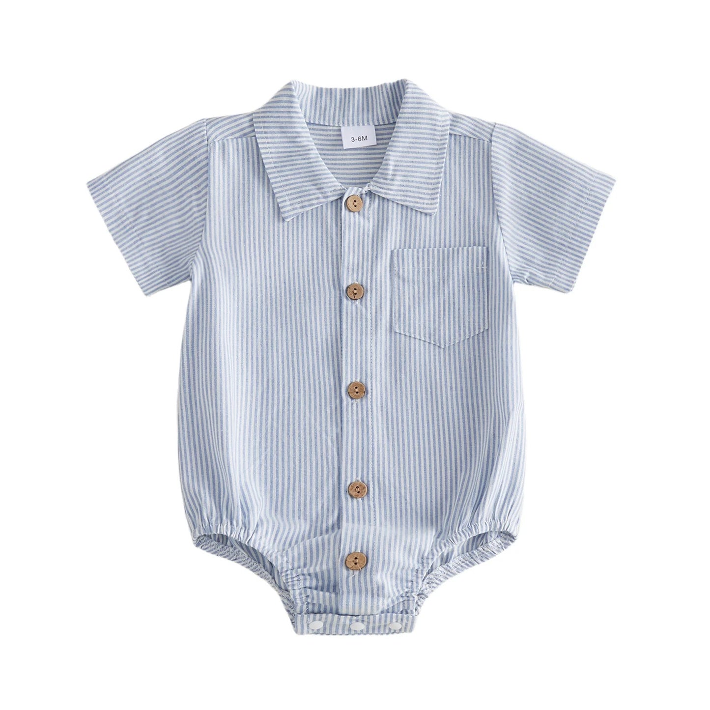 Baby Bodyhemd mit Kragen – Kurzarm Hemd-Body für Jungen