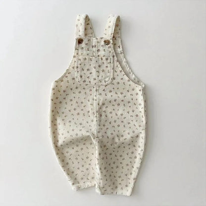 Baby Cord Latzhose – Weicher Overall mit Knöpfen & Tasche