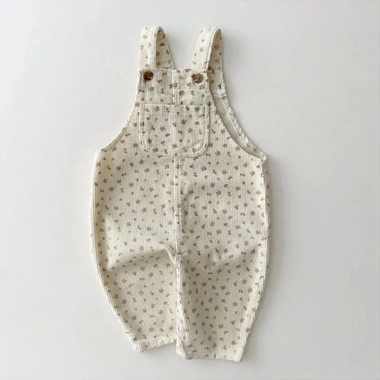 Baby Cord Latzhose – Weicher Overall mit Knöpfen & Tasche
