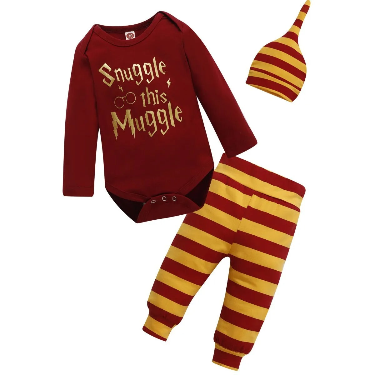 Baby Set „Snuggle This Muggle“ – 3-teiliges Outfit für Babys