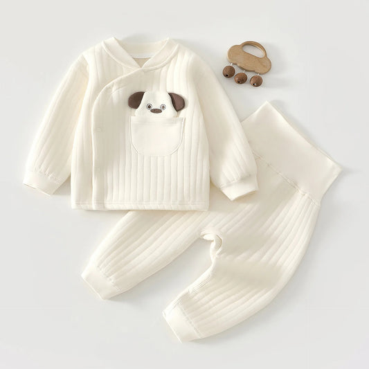 Kuscheliges 2-teiliges Set mit Tiermotiv & hohem Bund – warm, weich & hautfreundlich