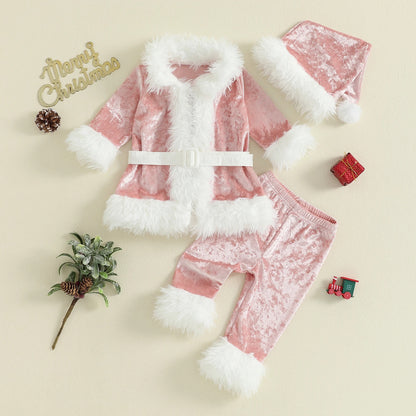 3-teiliges Weihnachtskostüm für Kinder – Jacke, Hose & Mütze