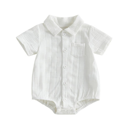 Baby Body mit Kragen – Kurzarm Body für Jungen