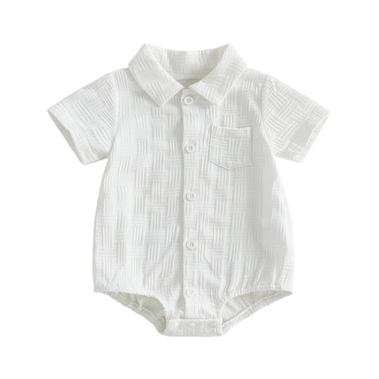 Baby Body mit Kragen – Kurzarm Body für Jungen