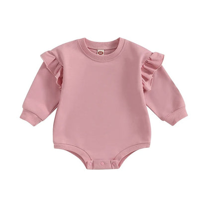 Baby Mädchen Body mit Rüschenärmeln – 3 Designs