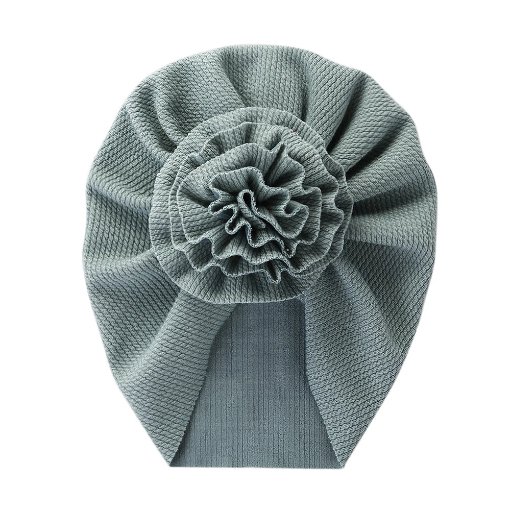 Baby Turban Mütze mit Blume