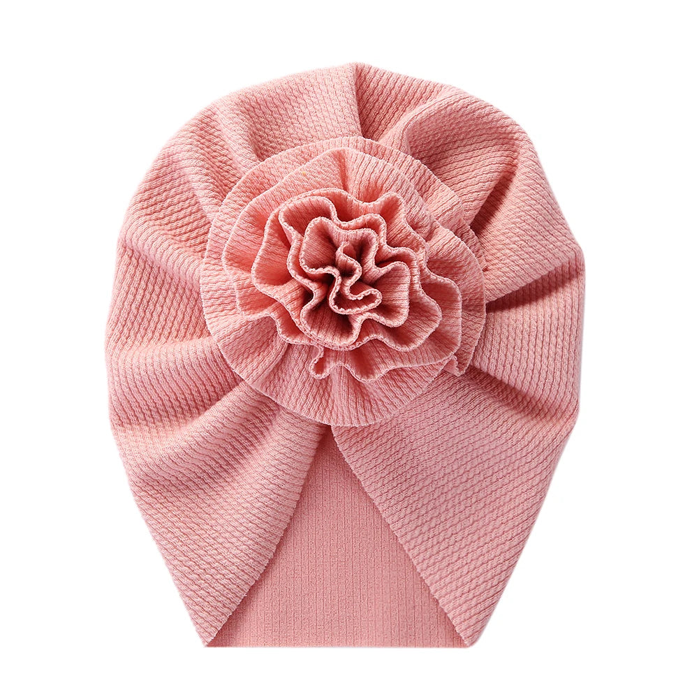 Baby Turban Mütze mit Blume