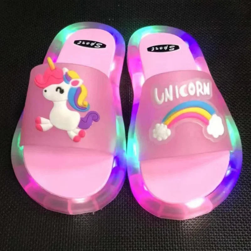 LED-Einhorn-Sandalen für Kinder
