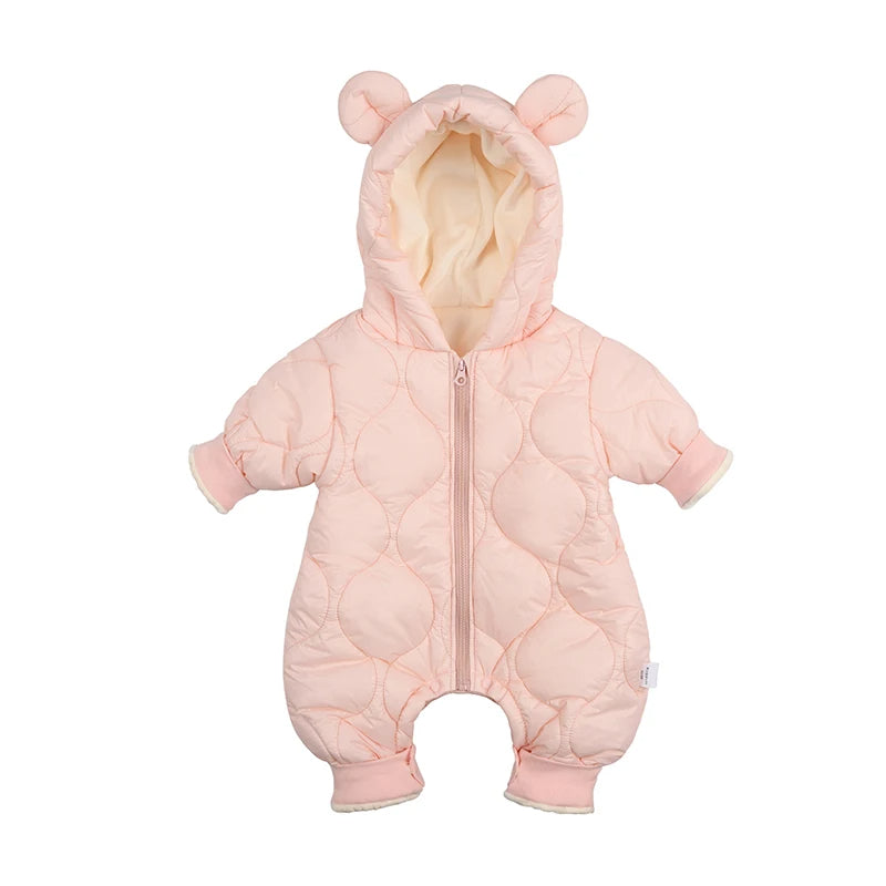 Kuscheliger Baby-Overall mit Bärenohren