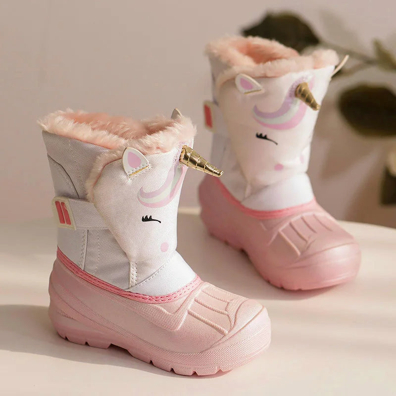 Magische Einhorn-Winterstiefel für Kinder