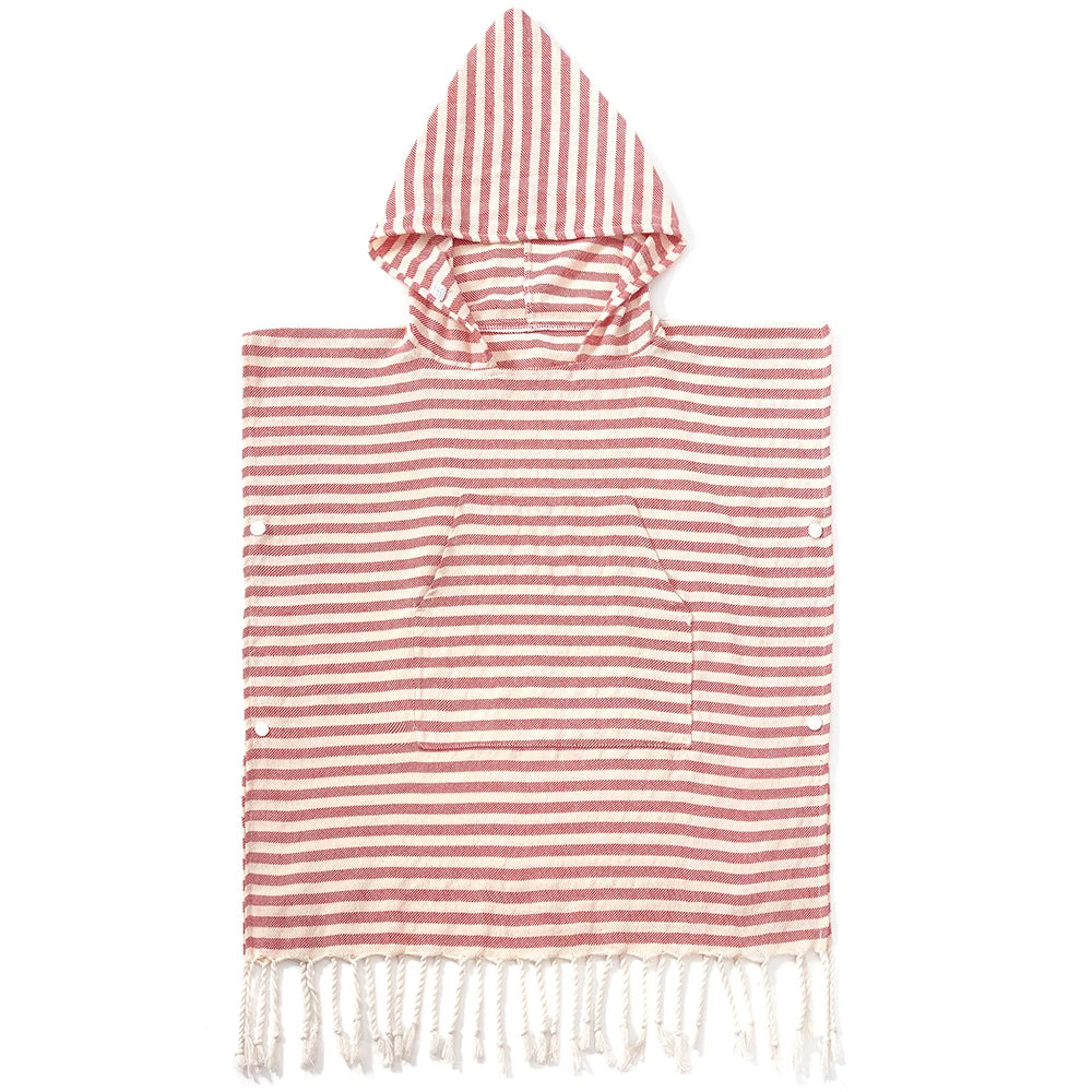 Kuscheliger Kinder-Poncho aus 100% Baumwolle