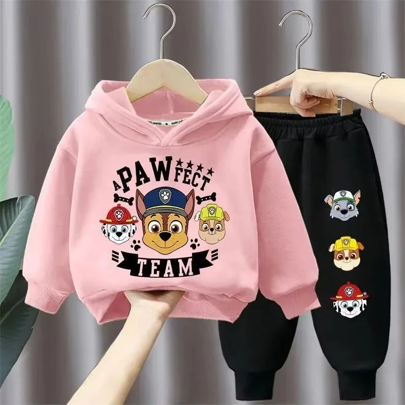 "Pawfect Team" Kinder-Hoodie-Set