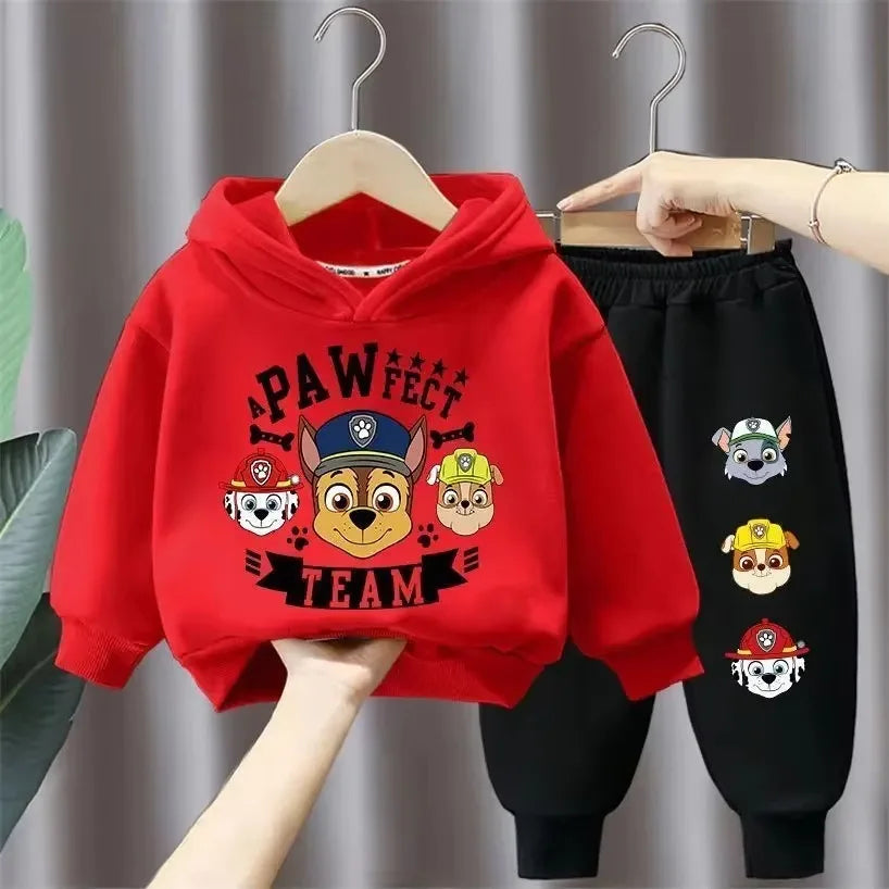 "Pawfect Team" Kinder-Hoodie-Set