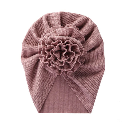 Baby Turban Mütze mit Blume