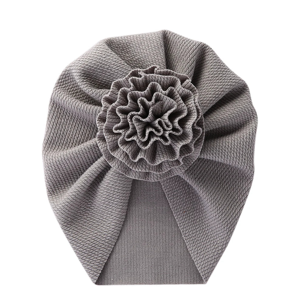 Baby Turban Mütze mit Blume