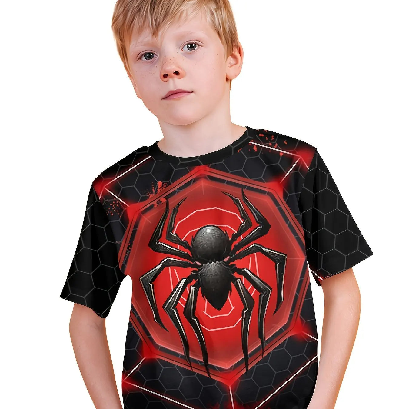 T-Shirt für Jungen 3D Spinne