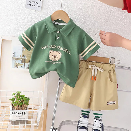 2-teiliges Kinder Outfit für Jungs „Safe and Peaceful“