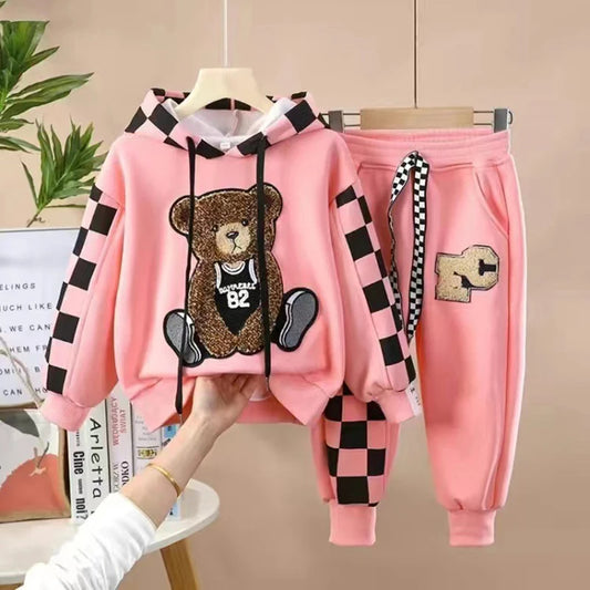 Kuscheliger Bären-Hoodie & Jogger-Set für Kinder