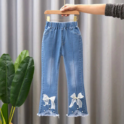 Zauberhafte Kinder-Jeans "Fröhliche Schleifen"