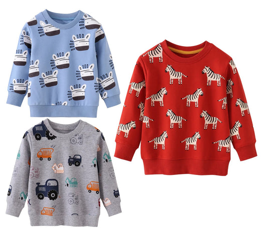 Kinder-Sweatshirts in 3 Designs