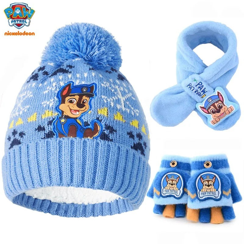 3-teiliges Winter-Set – Mütze, Schal & Handschuhe für Kinder