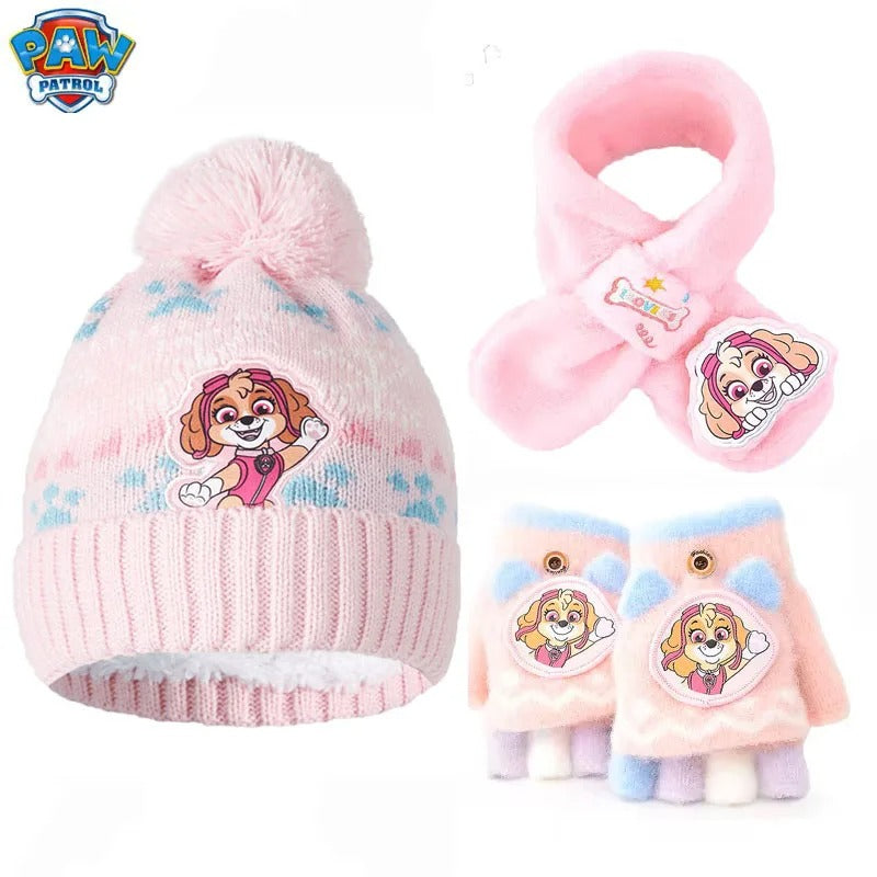 3-teiliges Winter-Set – Mütze, Schal & Handschuhe für Kinder
