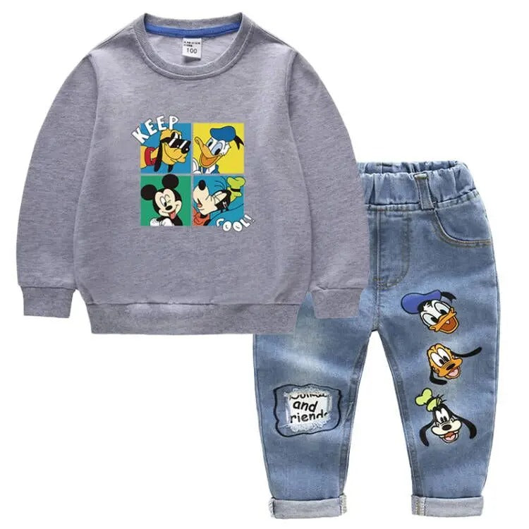 Cooles 2-teiliges Outfit mit Jeans & Sweatshirt