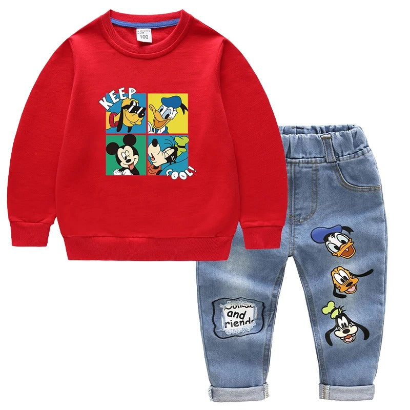 Cooles 2-teiliges Outfit mit Jeans & Sweatshirt
