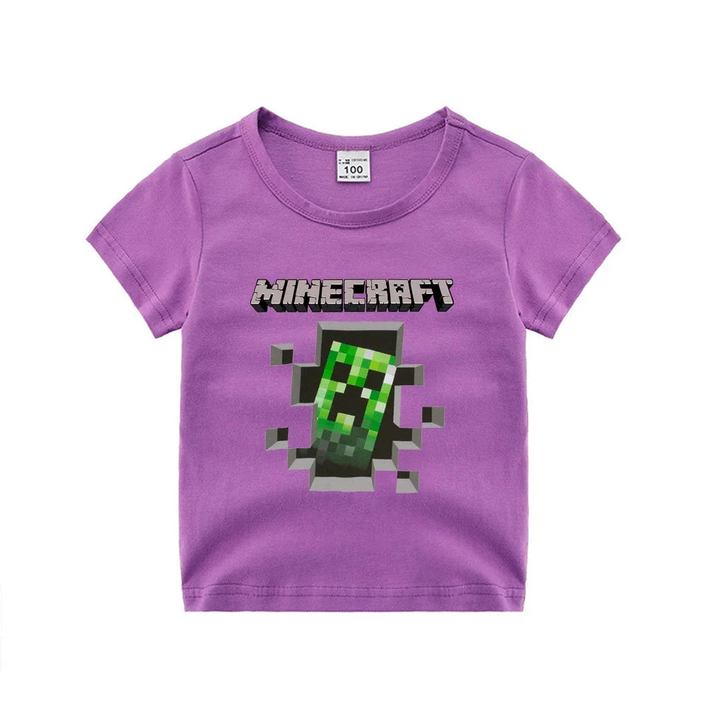 Minecraft T-Shirt für Jungen & Mädchen