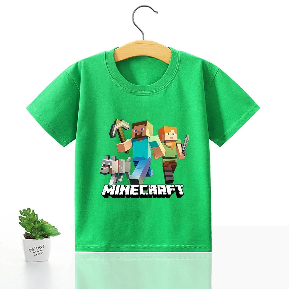 Minecraft T-Shirt für Jungen & Mädchen