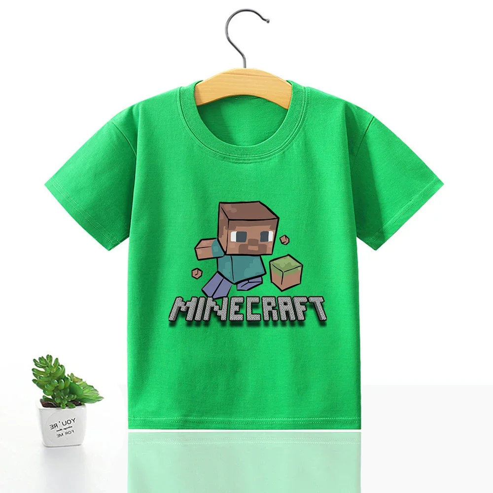 Minecraft T-Shirt für Jungen & Mädchen