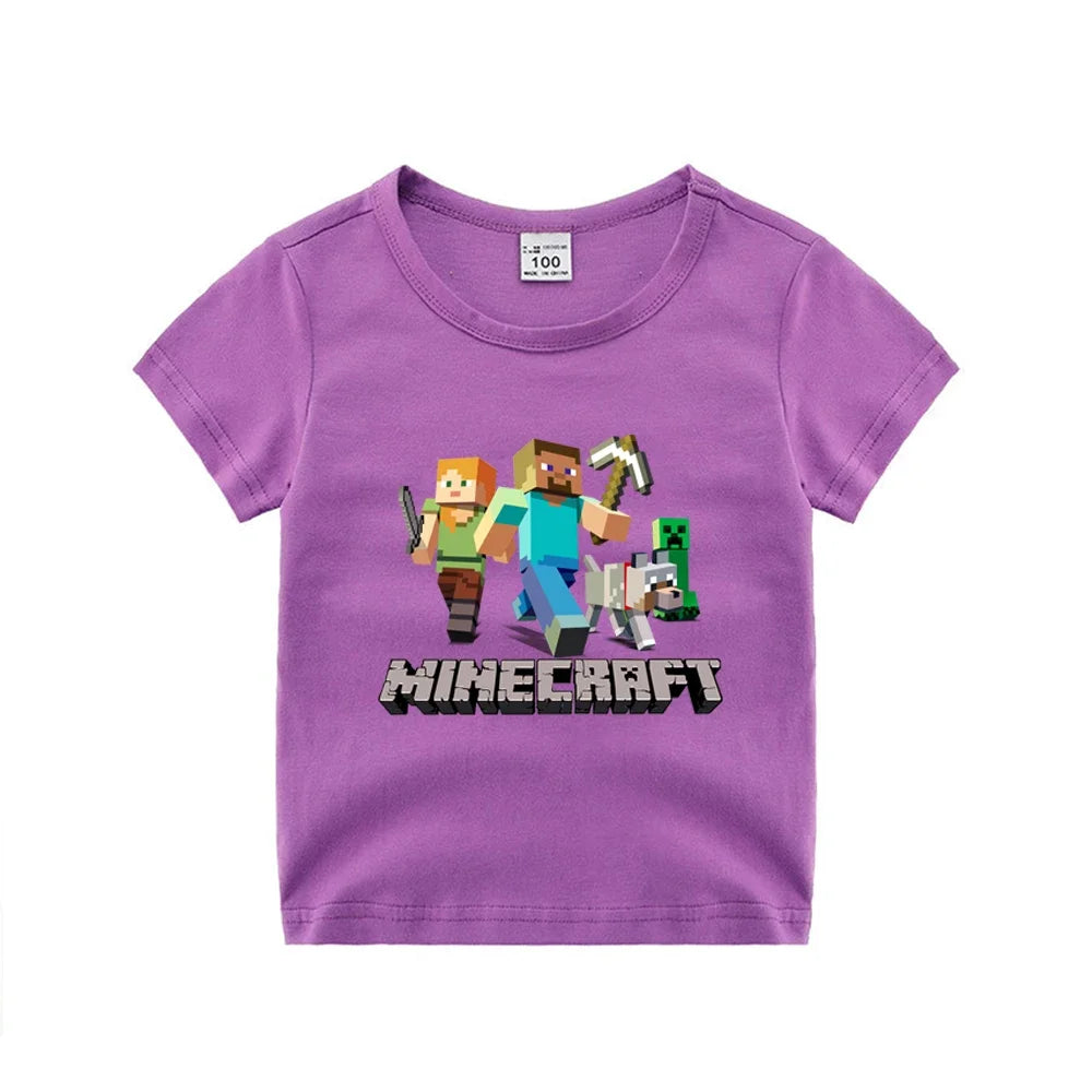 Minecraft T-Shirt für Jungen & Mädchen