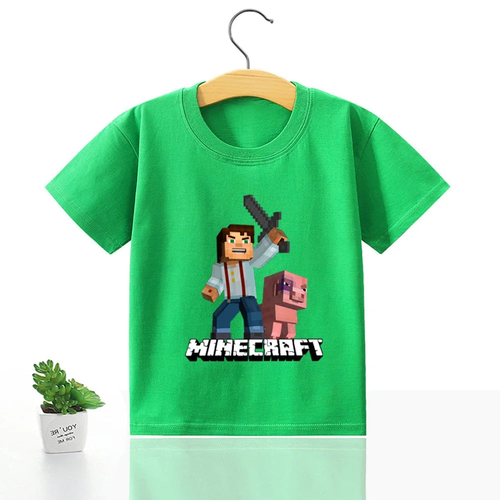 Minecraft T-Shirt für Jungen & Mädchen