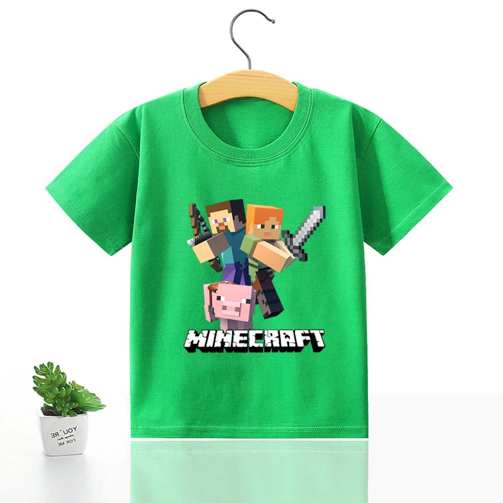 Minecraft T-Shirt für Jungen & Mädchen