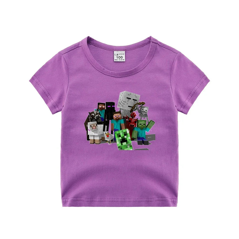 Minecraft T-Shirt für Jungen & Mädchen