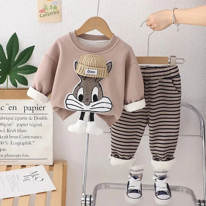 Trendiges 2-Teiler Kinder Outfit für Jungen mit Cartoon-Motiv