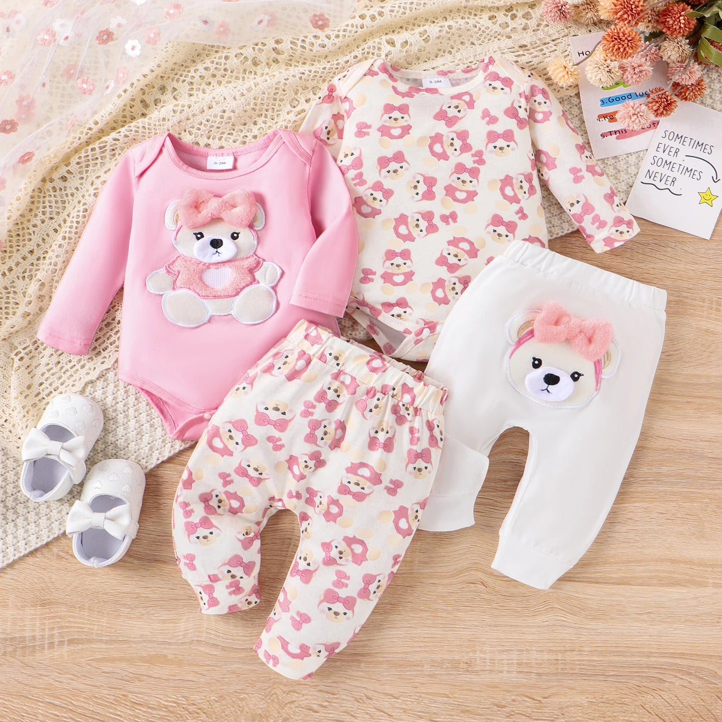 Kuschelweiches Baby-Set "Teddyzauber" – Für die ersten Abenteuer Ihres kleinen Lieblings