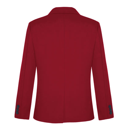 Blazer für Kinder einfarbig in den Farben schwarz, rot, weiß oder blau