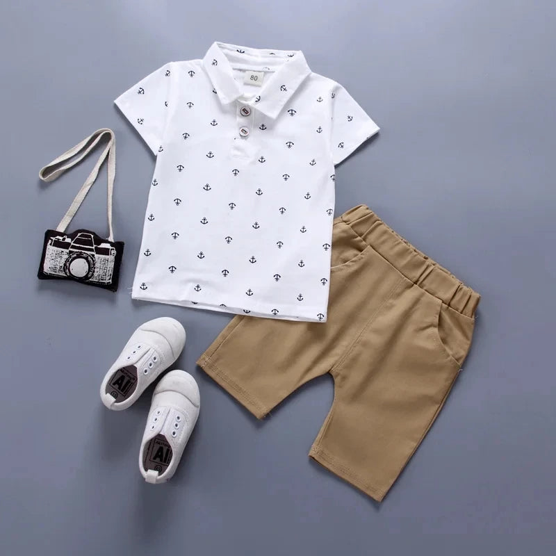 2-teiliges Set für Jungen | Poloshirt und Shorts
