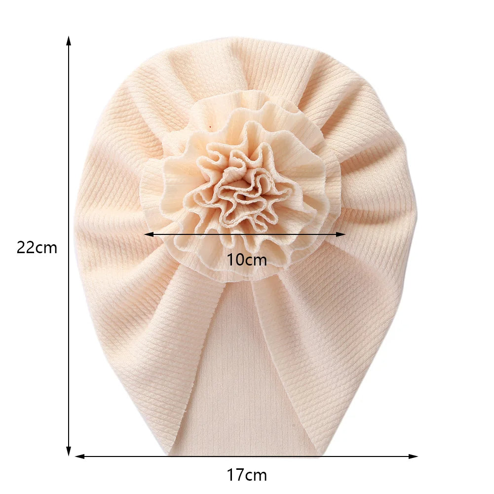 Baby Turban Mütze mit Blume