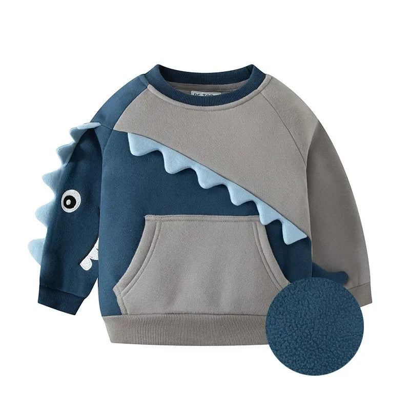 Kuscheliges Sweatshirt mit Dinosaurier-Design für Jungen