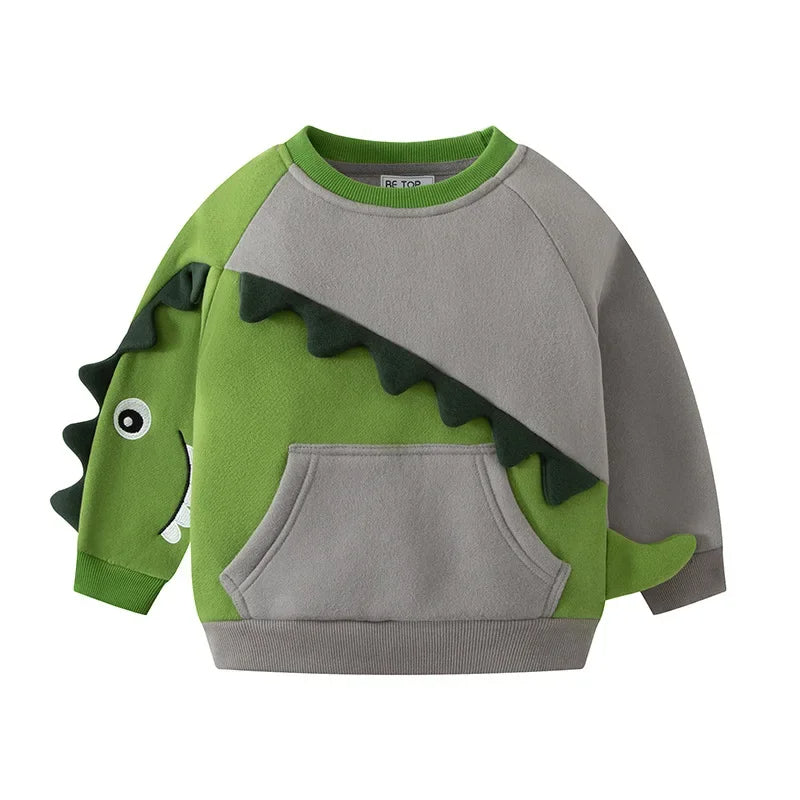 Kuscheliges Sweatshirt mit Dinosaurier-Design für Jungen