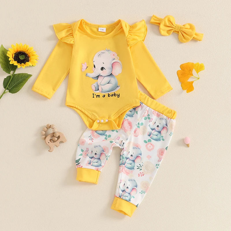 Elefantenzauber Baby-Set – Strahlender Komfort für die Kleinsten